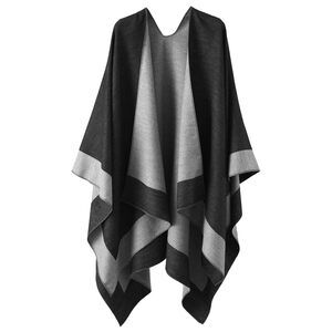 2792 Shawl Wraps For Women, Elegant Knitted Cape Open Front Soft Poncho Scarf
